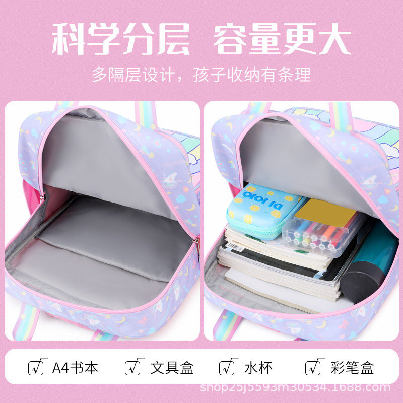 Primary school children's schoolbag wholesale  34th 5th and 6th grades to reduce the burden of spine protection large-capacity backpack