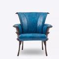 Medieval style tribal palm tea room owner chair sofa chair living room accessible luxuryclassy genuine leather retrocasual tea chair