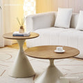 B&b small coffee table solid wood cream solid wood coffee table living room small apartment combination modern several can be casual round movable
