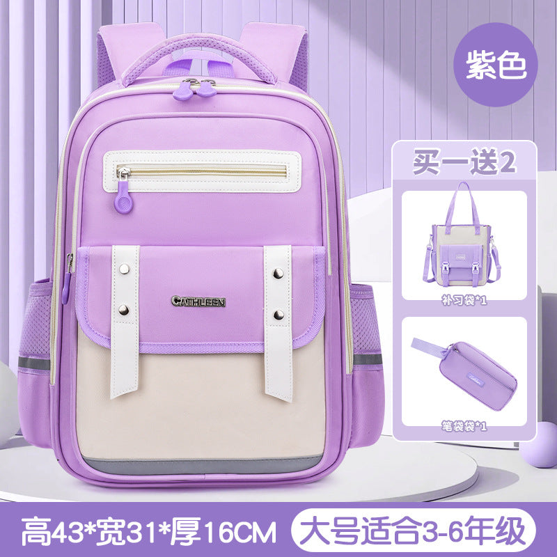 New cloud schoolbag 1-3-6 grade primary school students schoolbag boys and girls reduce the burden of children large capacity backpack