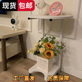 New arrivalmovable wheeled red panda sofa cream style small tea table small apartment living room bedroom mini bedside table