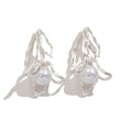 Wholesale pearl stud earrings - european & american style, hollow floral design, light luxury, high-end, fresh & sweet, statement earrings