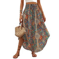 Shipped: hot-selling european and american cross-border style, new spring/summer bohemian ethnic print a-line casual dress
