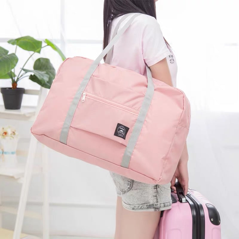 New Korean version travel bag Oxford cloth material clothing storage bag Airplane travel storage bag Large capacity duffel bag