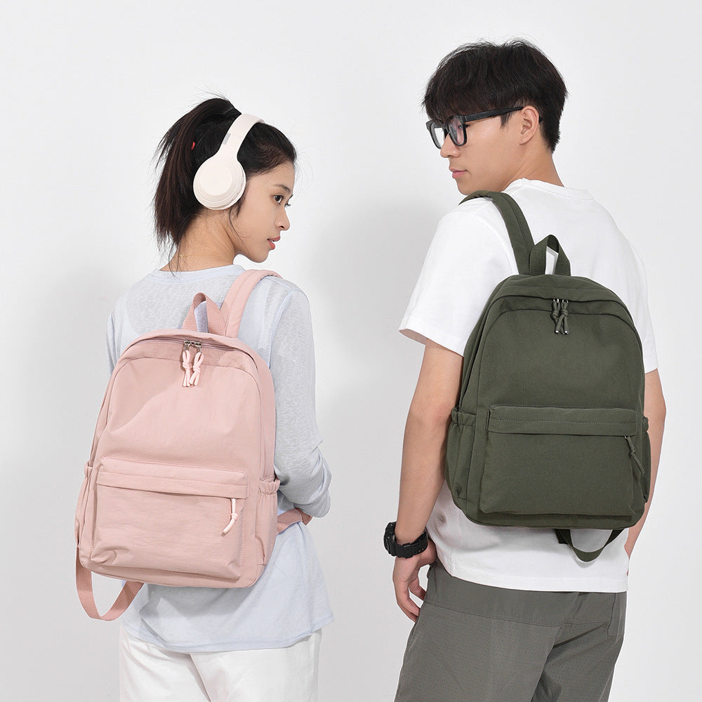 School bag High value Japanese simple campus backpack Korean version of college style student backpack Commuter bag Travel bag