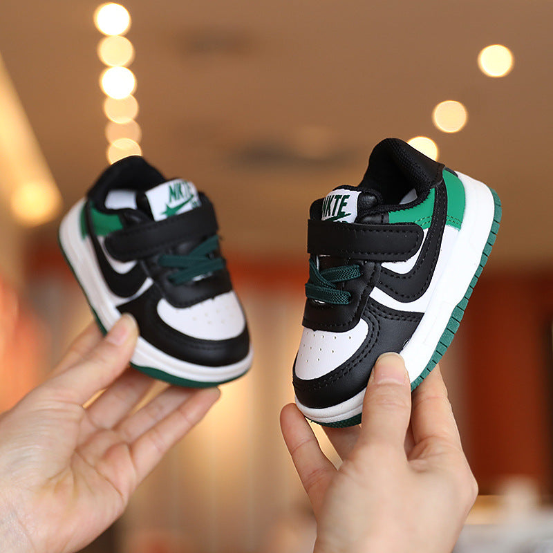 spring/autumn korean style kids' sneakers, athletic shoes, baby walking shoes for boys and girls, infant shoes, boys' white sneakers
