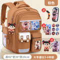 Large brown + free pendant + watch + card holder + 9-piece set + pen case