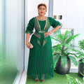 fashionelegancepleated skirt long skirt  women's clothing plus sizedress