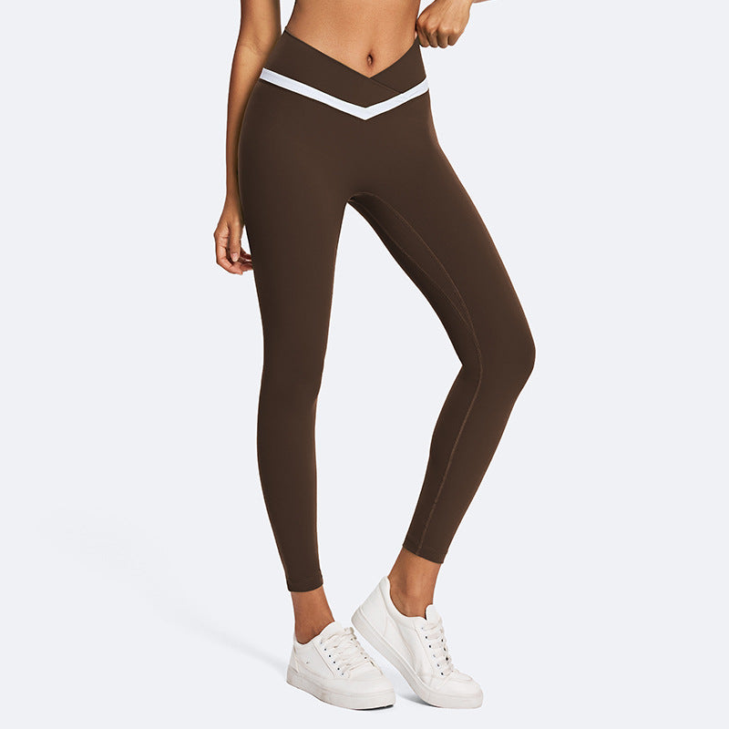 Color block slim-fit activewear set - outdoor sports, slimming yoga outfit for women, lightweight summer yoga wear