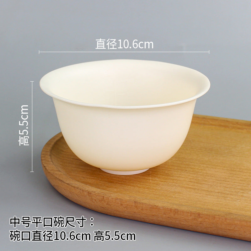 Beauty bowl spa mask mixing tool plastic mask bowl wholesale set - flat rim bowl