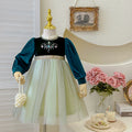 Girls' dress  spring new style chic baby girl birthday dress frozen queen anna princess dress