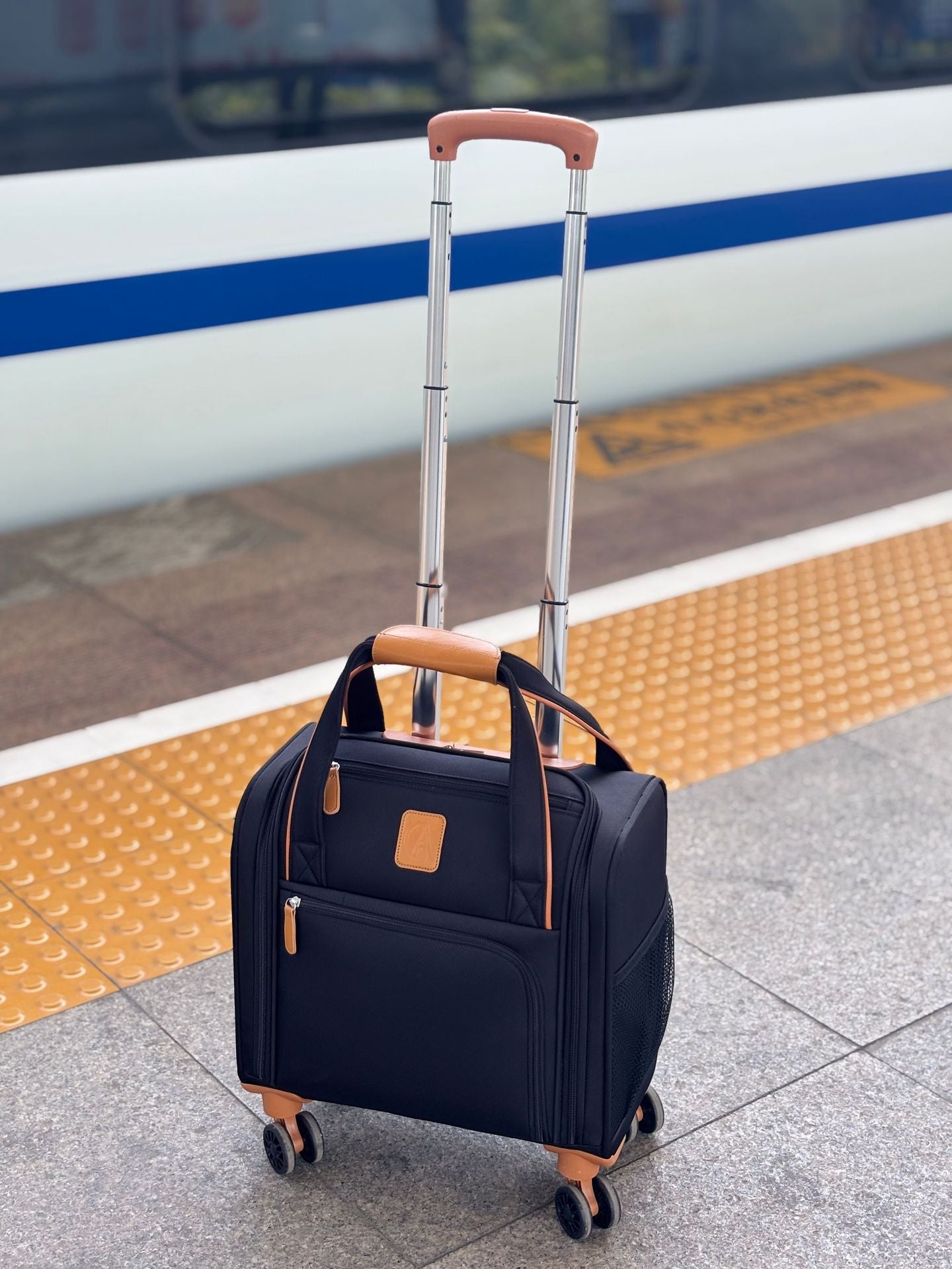 Oxford cloth suitcase 16 inch small boarding case children's trolley case wear-resistant canvas bag waterproof travel bag