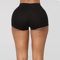 European and american sexy tight butt-lifting yoga shorts women's butt lift workout shorts export training fitness sports 3/4 length shorts