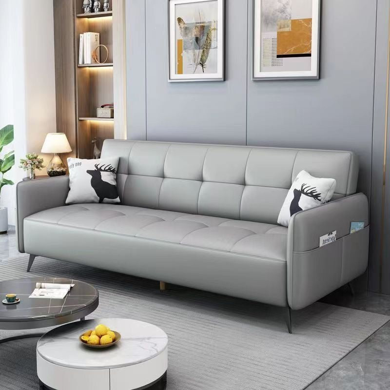 Fabric sofa for small apartments, rental properties - minimalist modern tech fabric multifunctional foldable sofa bed (2-in-1)