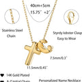 Trendy 26-letter cross pendant necklace - fashionable, minimalist, versatile choker - unique jewelry for women with a personal style