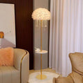 Coffee table 2 feather crystal lamp atmosphere decorative lamp popular xiaohongshu living room sofa bedroom bedside lamp romantic lamp
