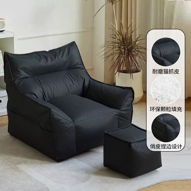 Beanbag lounger - perfect for small spaces, rentals, bedrooms, living rooms, and balconies - single person leisure sofa chair - tatami sofa