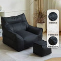 [little devil-sofa chair] classic black + footstool [waterproof and anti-fouling cat scratch leather]