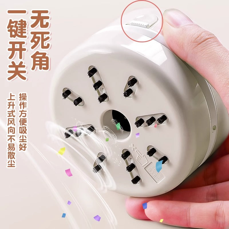 Deli desktop cleaner, suction eraser, crumb vacuum cleaner, students use mini children's large suction to charge and absorb ash.