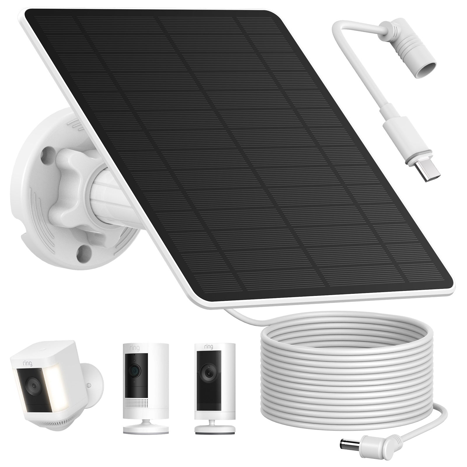 's explosive 5W solar photovoltaic panel Ring arlo Google camera dedicated interface outdoor security