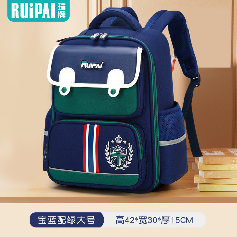 Rui brand children's schoolbag one, two, three to grade to reduce the burden, large capacity primary school students boys and girls custom wholesale cartoon