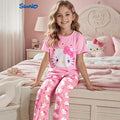 wholesale: girls' short-sleeve pajama sets - lightweight spring/autumn styles for big kids. stylish and trendy loungewear