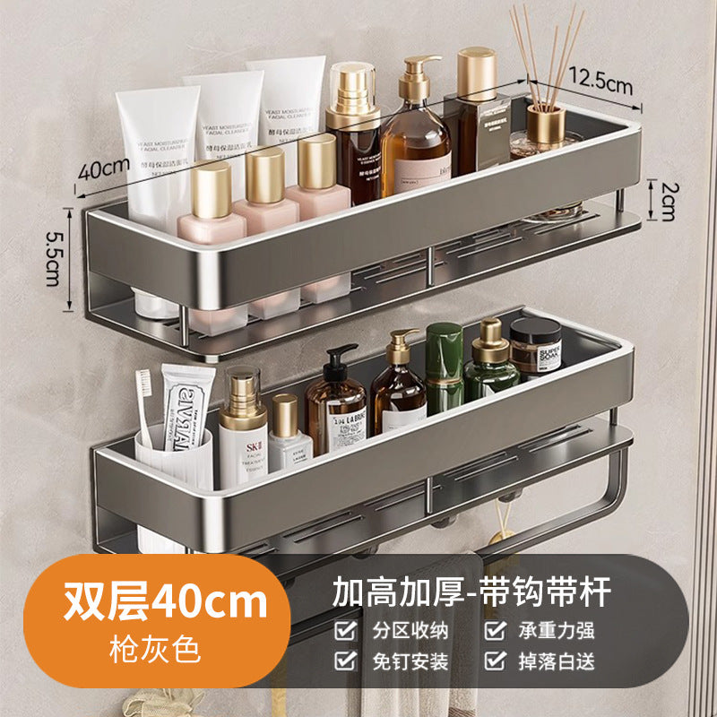 Bathroom bathroom storage rack heightened no punching wall hanging bathroom toilet wash basin classy storage rack