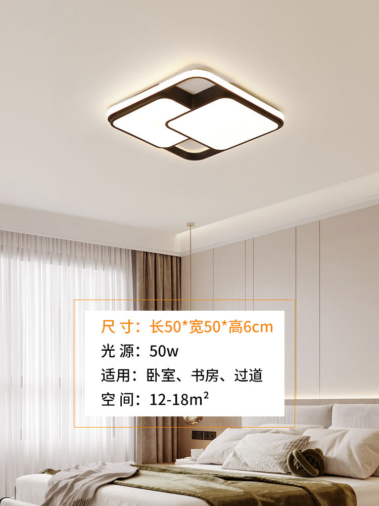 Light luxury atmosphere black living room hall main light Zhongshan home improvement lighting led homestay atmosphere bedroom ceiling light