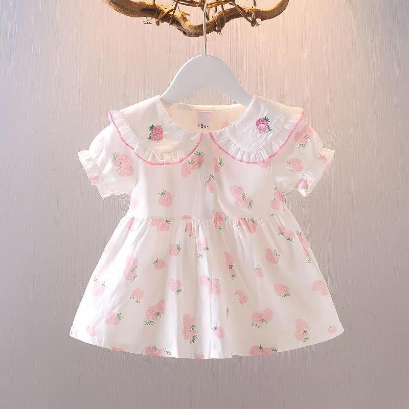 Baby girl princess dress, 1-year-old infant clothes, super cute and adorable girls' summer outfit, stylish summer dress