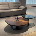 Italian normcore round flying saucer coffee table modern casual small table living room for home coffee table accessible luxuryclassy coffee table