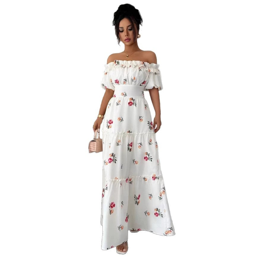 slimming square neck dress - elegant and flattering for curvy figures - new spring/summer/autumn french style