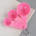 Beauty mask spoon makeup tool seaweed mask powder measuring spoon 2.5/5/15ml mask spoon chain three spoons