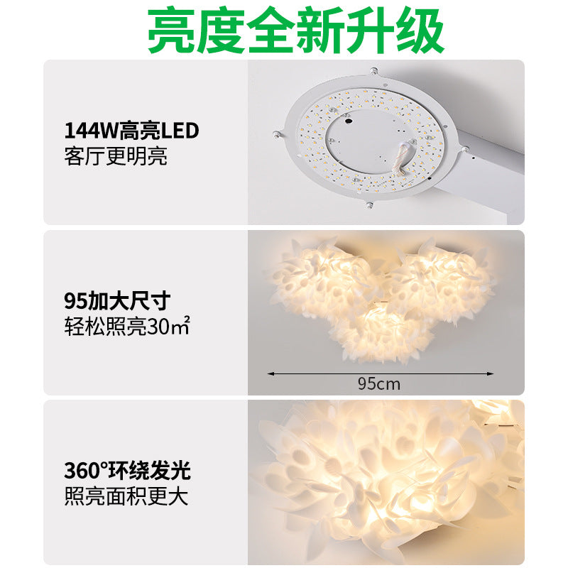 Living room light 2025 new hall light eye protection creative ceiling light modern simple main light Zhongshan lighting E