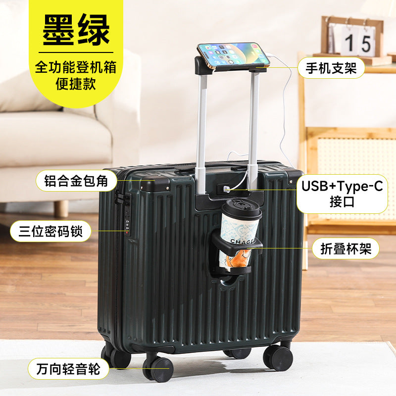 New multi-functional small and lightweight child and mother box universal wheel boarding case 18-inch password box strong and durable trolley case