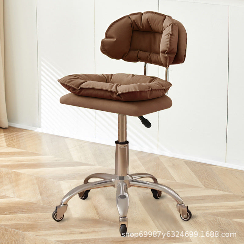 Beauty Chair Nail Art Eyelash Stool Barber Shop Backrest Lifting Chair Household Girls Bedroom Dressing Stool