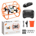 S166 remote control crawling drone football aircraft anti-collision and drop-resistant children's light-up model aircraft remote control plane with dual batteries