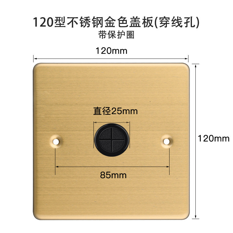 86 bottom box cover floor plug decorative cover 120 stainless steel floor socket silver all copper blind plate iron box floor plug cover