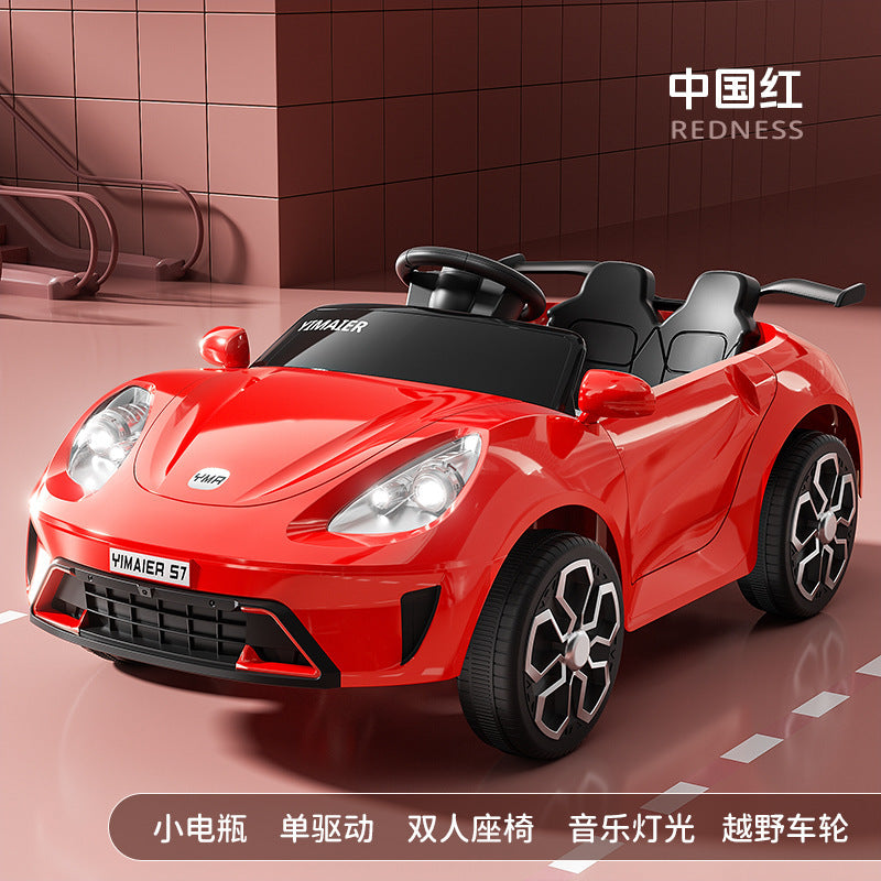 New children's electric car baby four-wheel remote control toy car boys and girls can sit electric car charging stroller