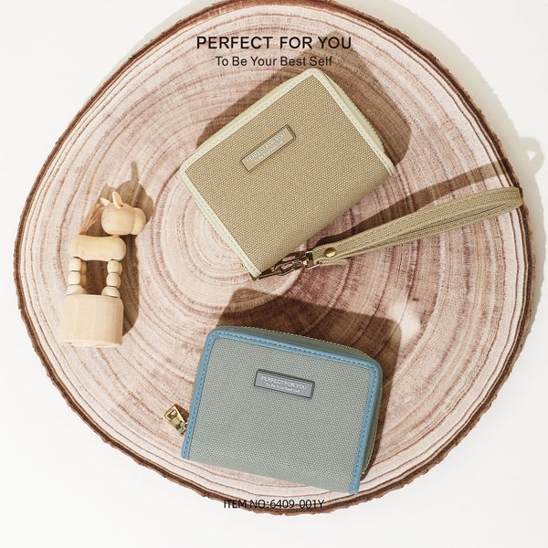 Foreign trade  new women's wallet short fashion high-end change bag pu multi-card card bag wallet portable