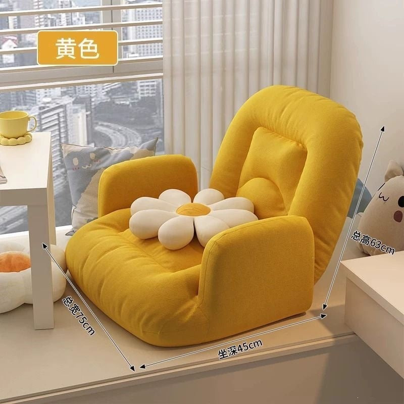 Beanbag sofa bedroom bay window windowsill tatami bed backrest foldable seat cushion backrest chair single chair
