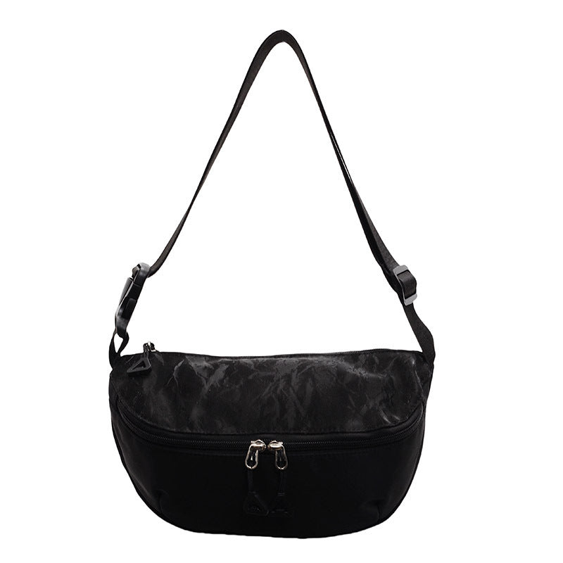 Fashion versatile contrasting color messenger bag women's new casual outdoor sports breast bag large capacity Korean version ins shoulder bag