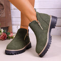 autumn new arrival: women's plus-size chunky leather boots for cross-border e-commerce. wholesale available. dropshipping to  and . (price difference: $0.67)