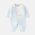 Babibele baby heattech onesie baby fall and winter boneless haki type a baby snap button door-to-door romper pajamas