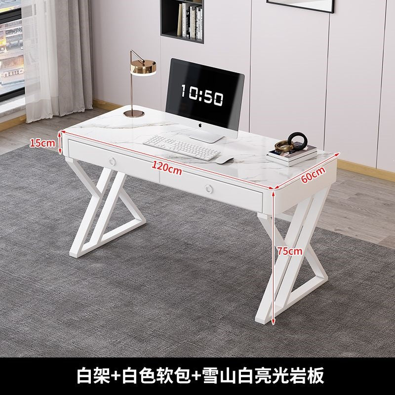 Slate desk accessible luxury modern italian computer desktop table for home simple office desk bedroom workbench study table