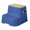 Kids stool thickened baby double-layer footstool non-slip stool plastic small bench toilet stool stable double-layer design