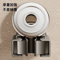 Suction cup mop holder wall hanging clip punch-free bathroom mop hanging broom storage hook wall holder handy gadget