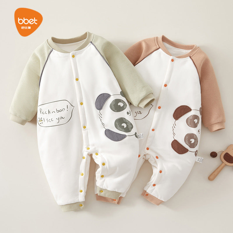 Babibele baby onesies - autumn/winter lightweight cotton, quilted pajamas, rompers, pure cotton baby clothes