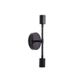 American retro black and gold two-tone double head wall sconce - industrial style for bedroom, bedside, bathroom mirror, b&b, hallway - minimalist design