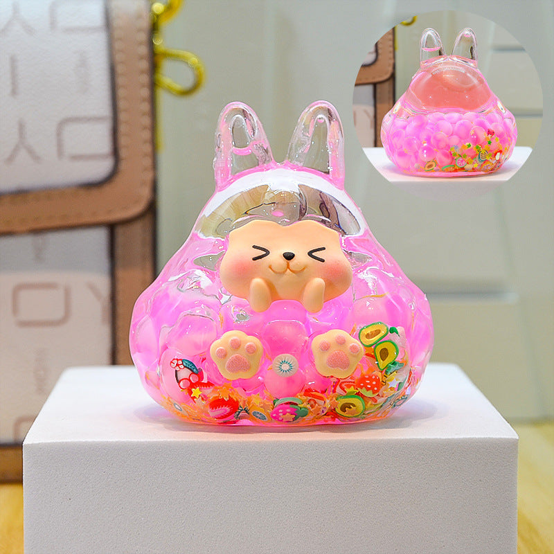 oversized three-dimensional quicksand KIKI shopping mall blind box figure desktop ornament car pendant DIY jewelry accessories