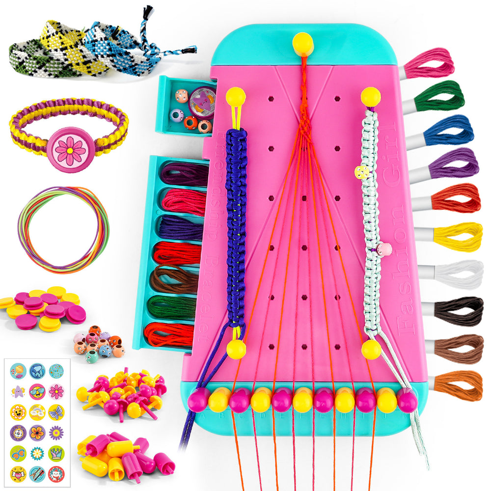 children's bracelet box braided rope diy friendship rope toy girls educational handmade gift beading amazon